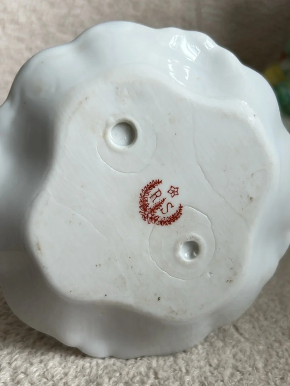 antique RS Prussia hat pin holder